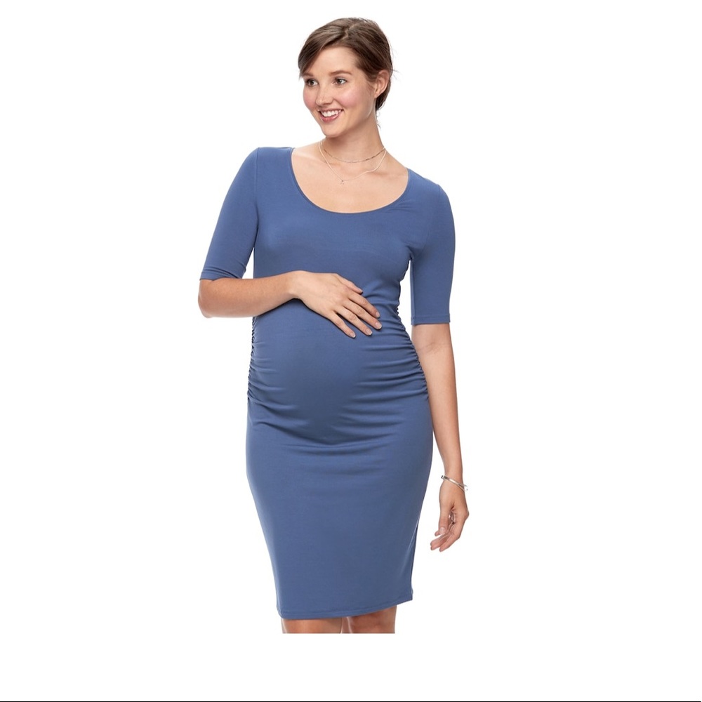 Maternity sheath dress Denim Flare